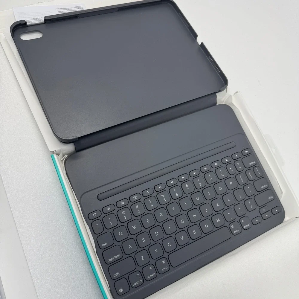 Logitech Slim Folio Keyboard Case for iPad 10th Gen Bluetooth Oxford Gray YR0089